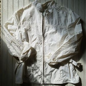 Banana Republic White Light-weight Jacket